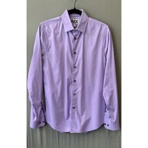 Express 1MX Men's Extra Slim Fit Dress Shirt Size S Lavender Easy Care‎